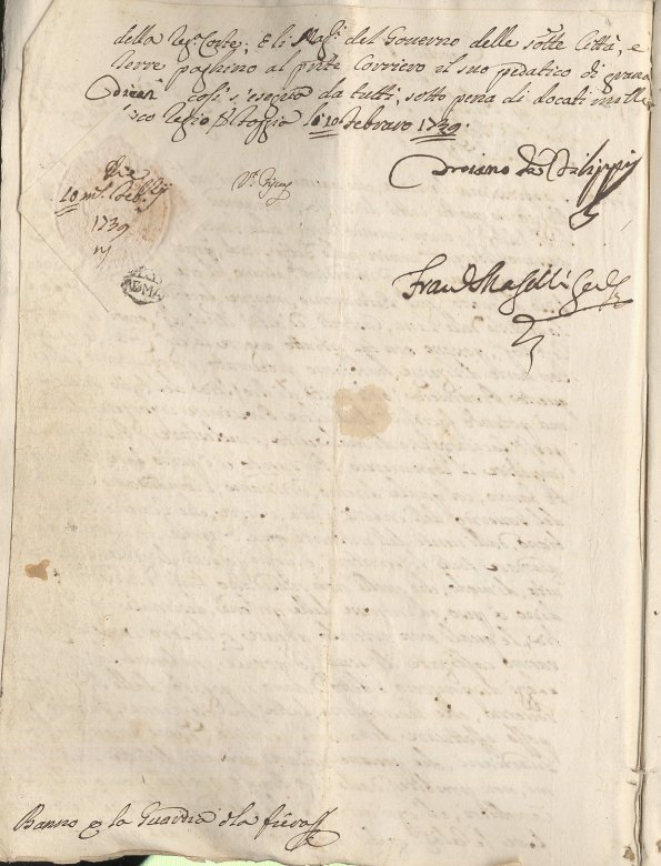 Bando 2, Foggia 10 febbraio 1739, pag. 2