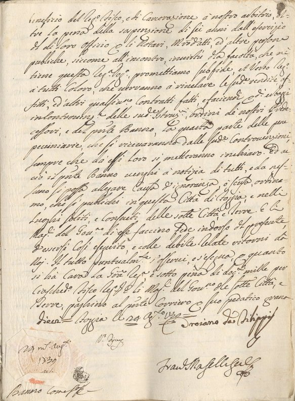 Bando 4, Foggia 24 agosto 1739, pag. 5