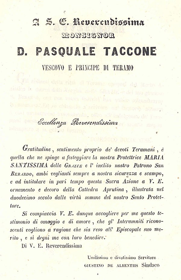 Barac, dedica al vescovo