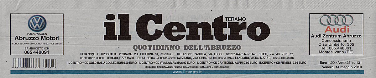 "Il Centro", 14 maggio 2010