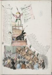 Album di caricature, 1860, Indice dell'album