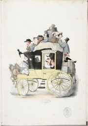 Album di caricature, 1860, Diligenza per Vienna