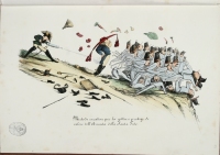 Album di caricature, 1860, Disfatta d'un armata