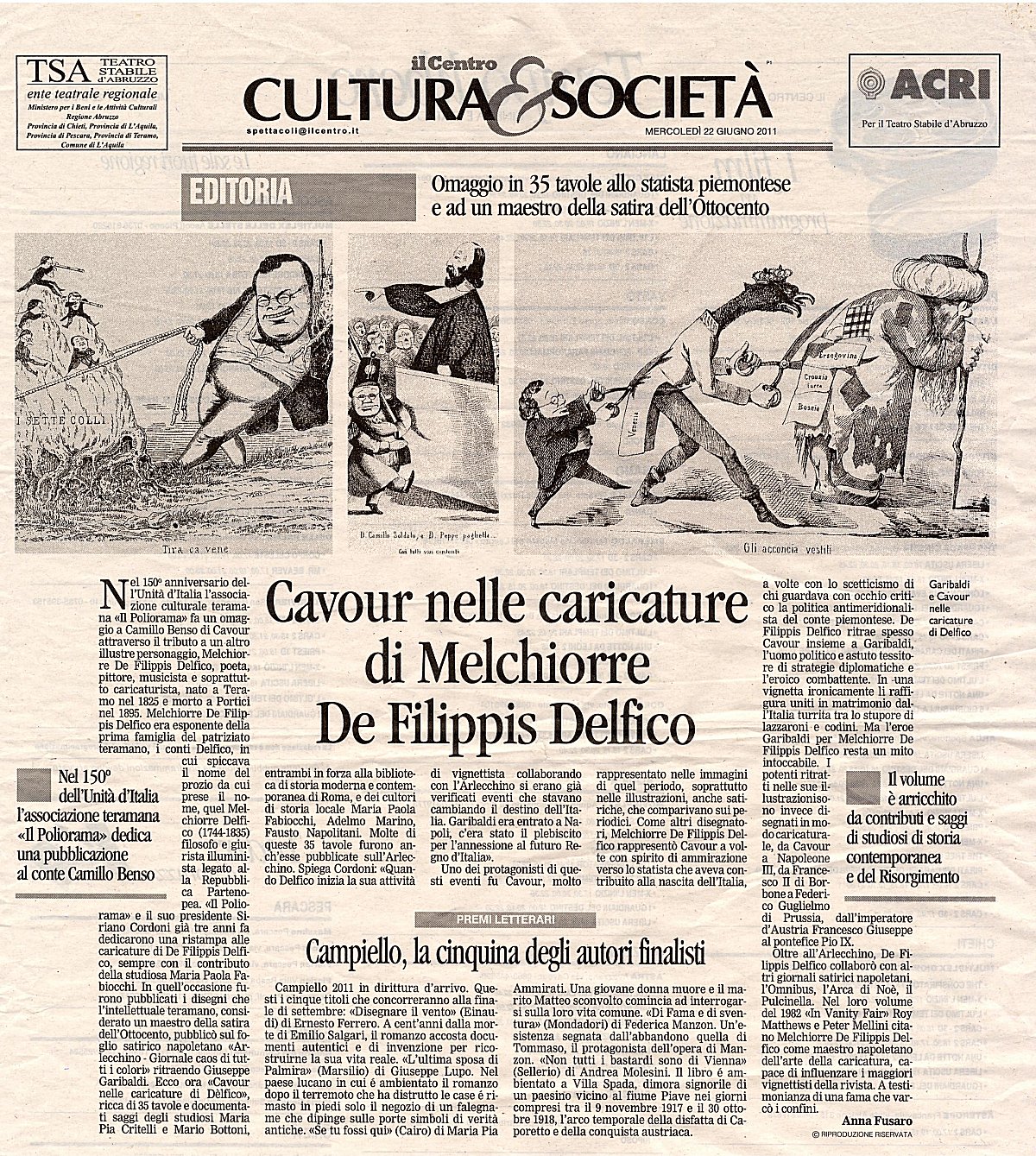 "Il Centro", 22 giugno 2011
