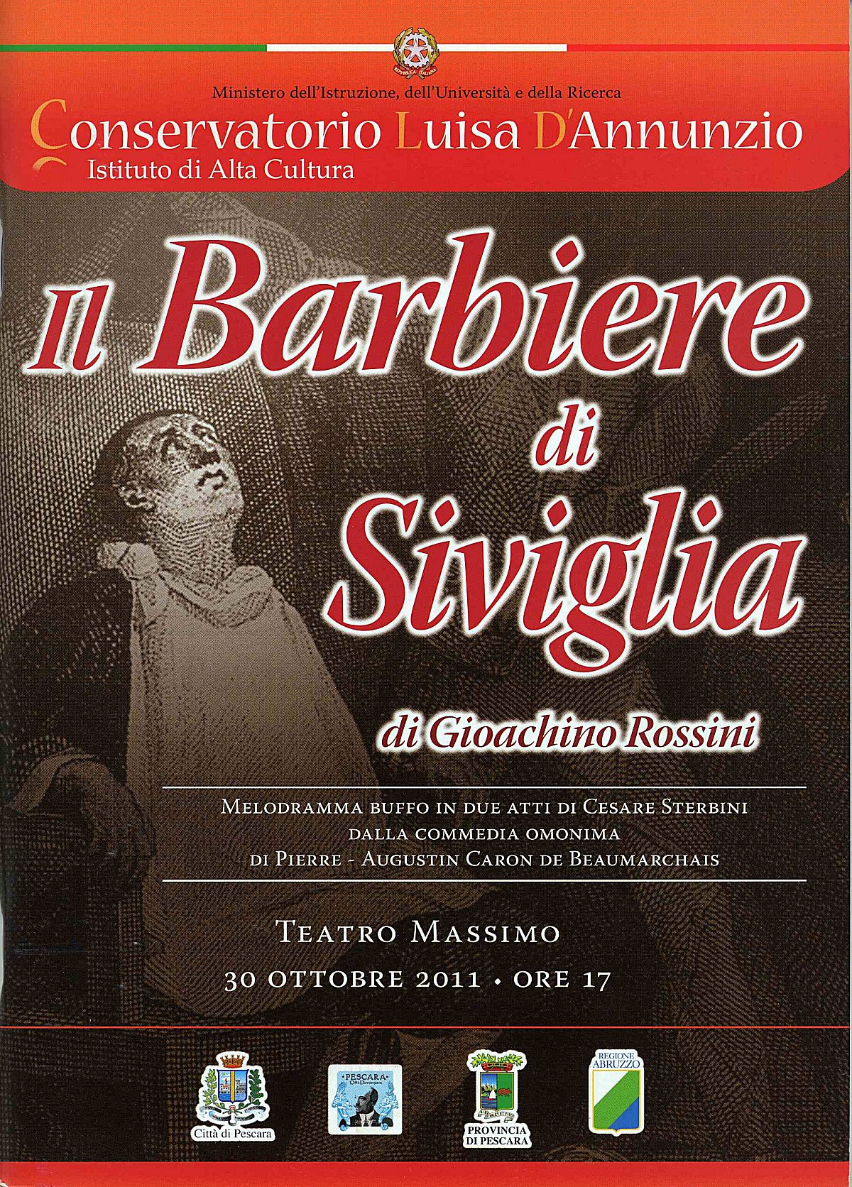 Libretto di sala della recita