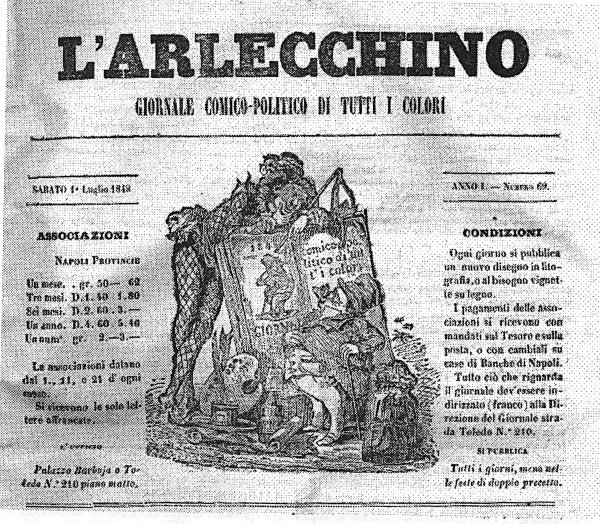 L'Arlecchino, giornale comico-politico di tutti i colori
