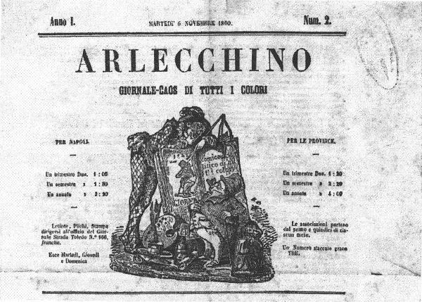 Arlecchino, giornale-caos di tutti i colori
