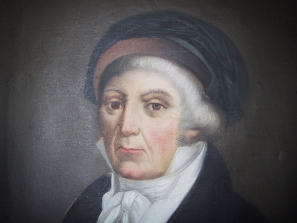Ritratto di Melchiorre Delfico, autore ignoto, sec. XVIII, (particolare), olio su tela