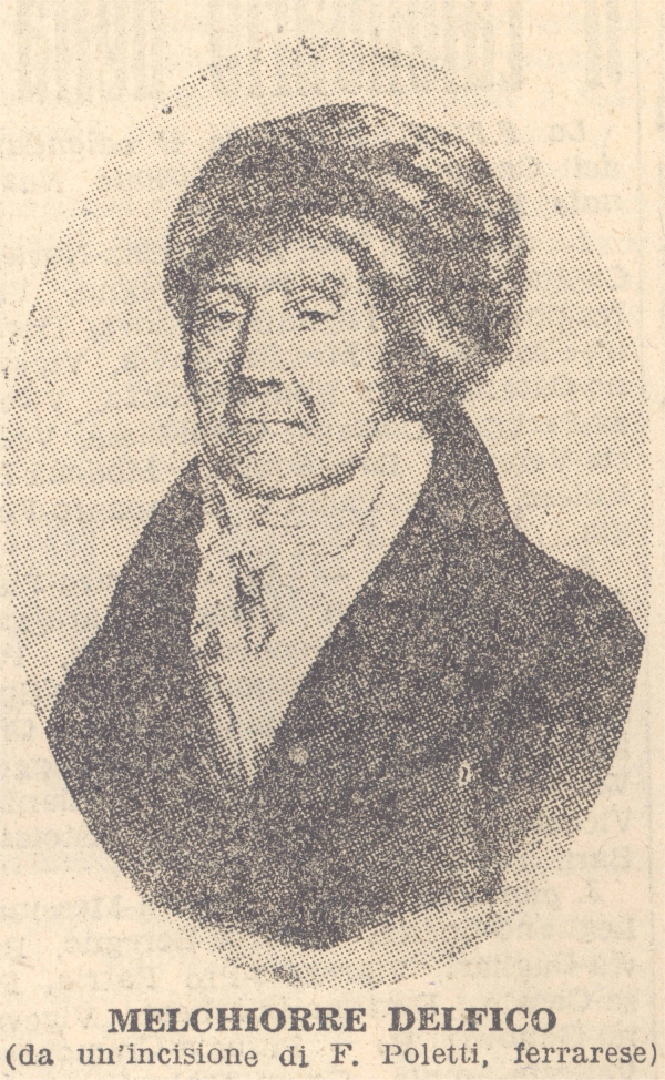 Ritratto di Melchiorre Delfico, (Ferdinando Poletti, Ferrara 1811 - 1878)