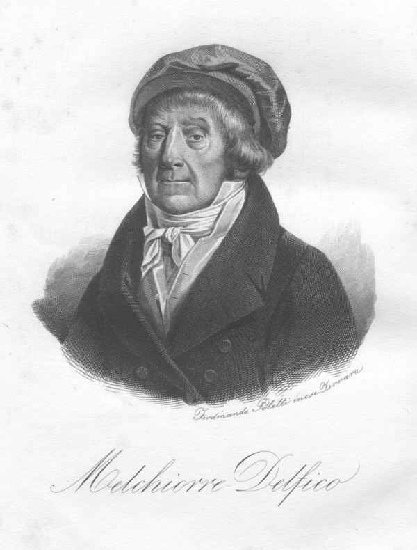 Ritratto di Melchiorre Delfico, (Ferdinando Poletti, Ferrara 1811 - 1878)