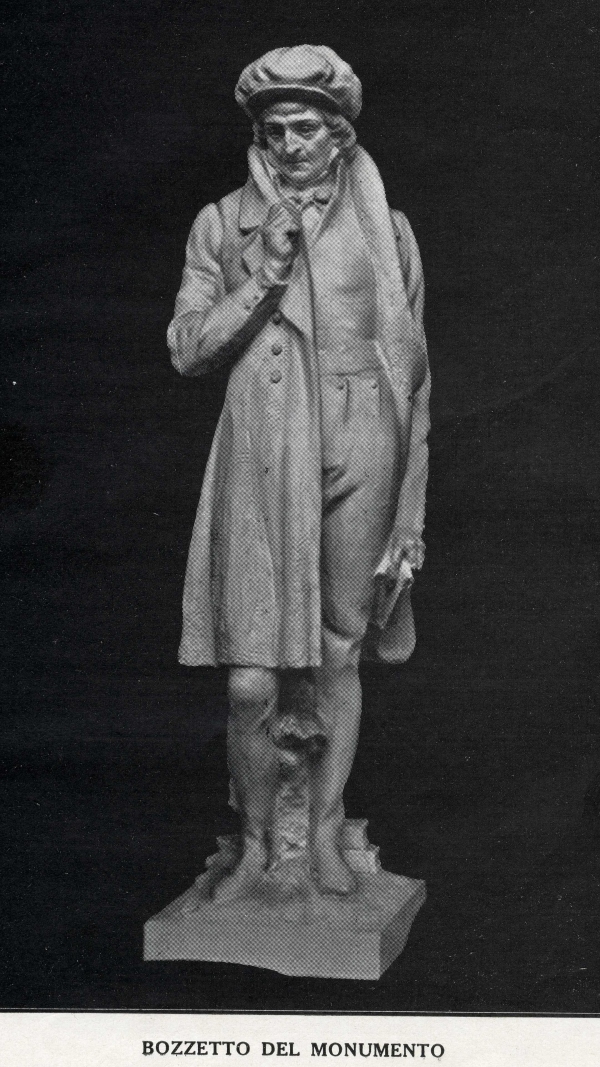 Bozzetto della statua di Melchiorre Delfico, (di E. Saroldi)