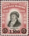 Melchiorre Delfico, sui francobolli emessi in San Marino