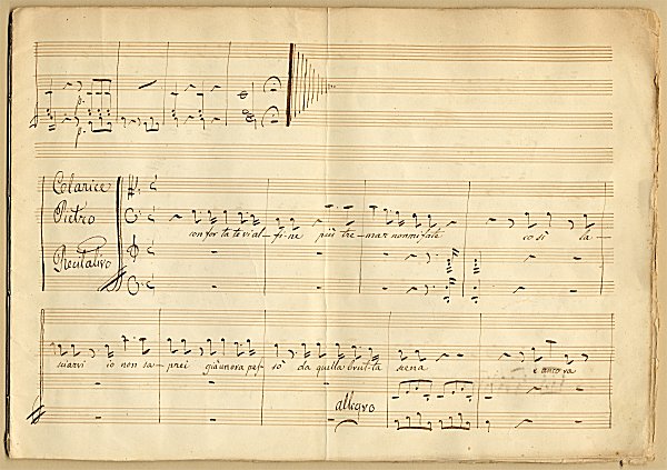 "Duetto Semiserio nel Carceriere del 1793. Composto, e ridotto per Canto e Pianoforte dal Dilettante Melchiorre De Filippis Delfico", Pag. 3