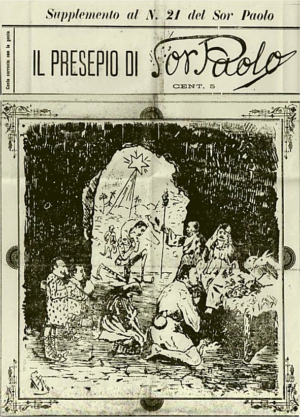 Caricatura di Luigi Paris, in "Sor Paolo" A.I (1896)