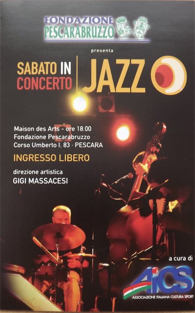Locandina "Sabato in concerto jazz", edizione 2010