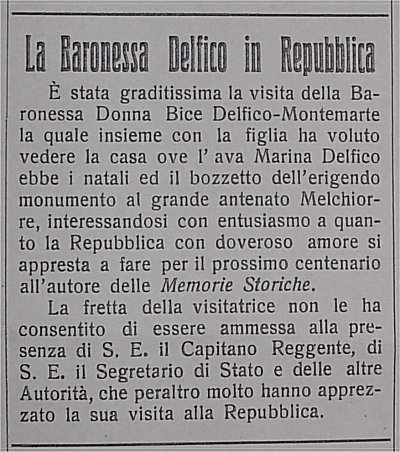 Il Popolo Sammarinese, 16 Settembre 1934 (1634 d.F. R.)