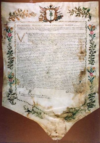 Laurea in utroque iure di Melchiorre Delfico (1783)