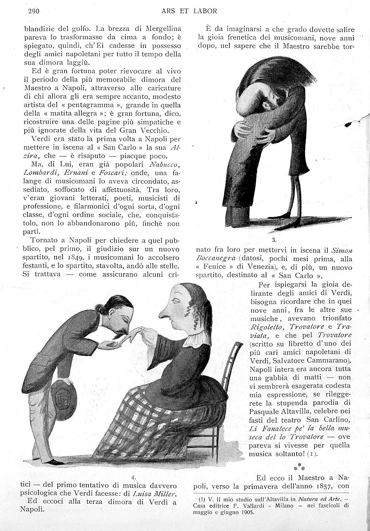 "Ars et Labor", Aprile 1906, anno 61, n. 4, pag. 290