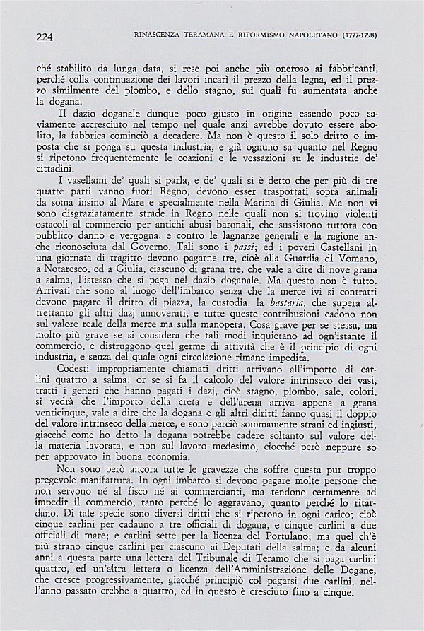 Trascrizione della lettera, pag. 224