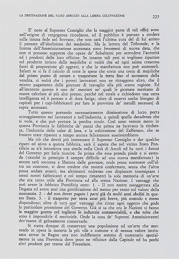 Trascrizione della lettera, pag. 225