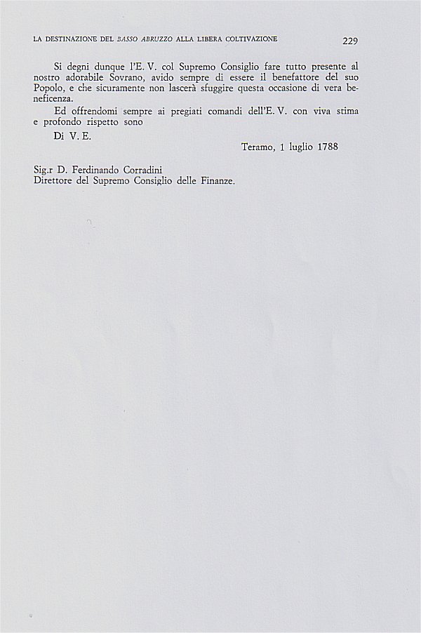 Trascrizione della lettera, pag. 229