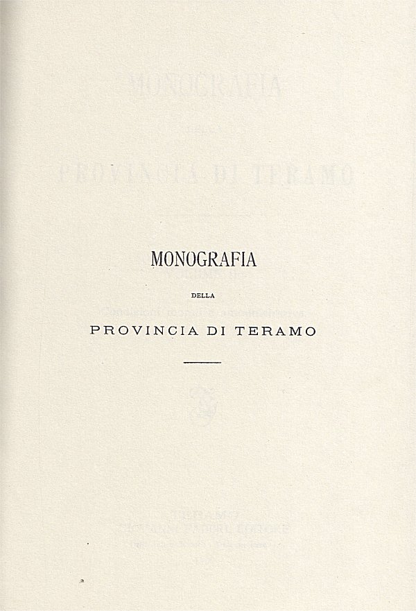 Monografia della provincia di Teramo