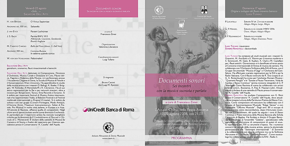 Programma della manifestazione