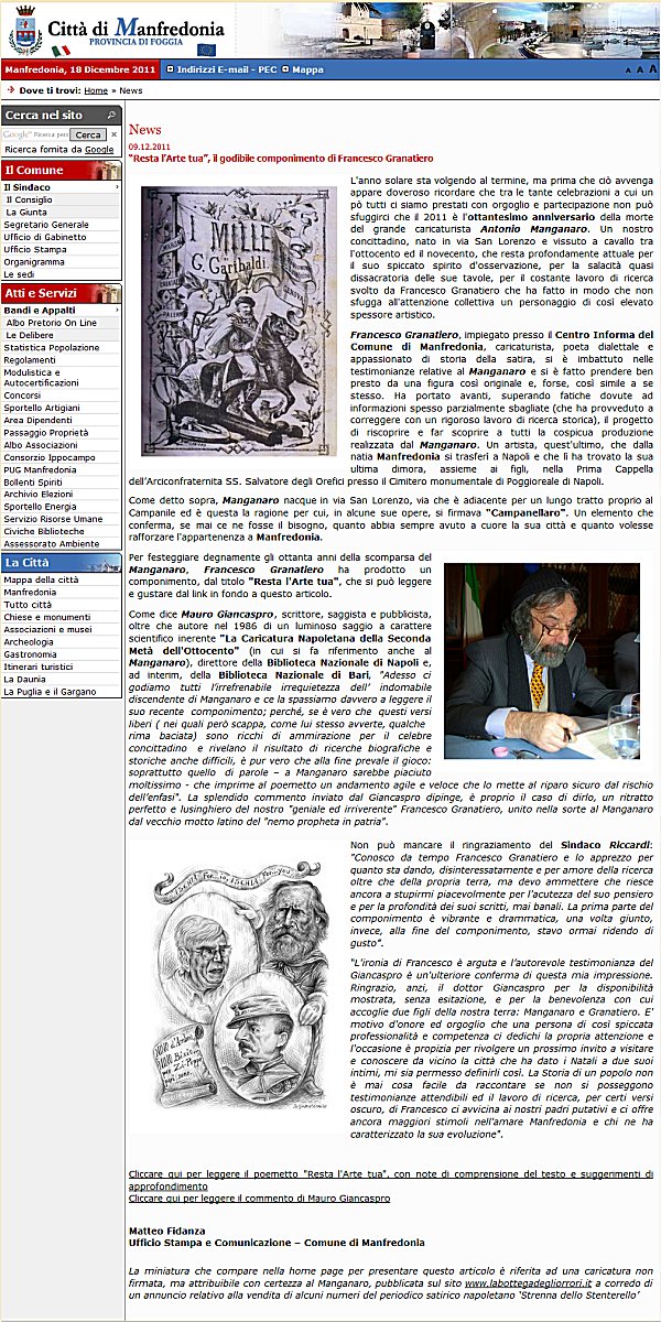 Comunicato stampa dal sito http://www.comune.manfredonia.fg.it/news_long.php?Rif=2496