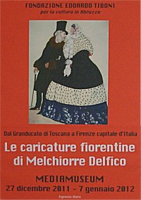 Le caricature di Melchiorre De Filippis Delfico a Pescara
