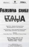 FILOSOFIA CIVILE, ITALIA - EUROPA