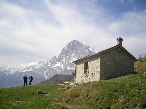 Il rifugio al "Fontanino", intitolato a Orazio Delfico