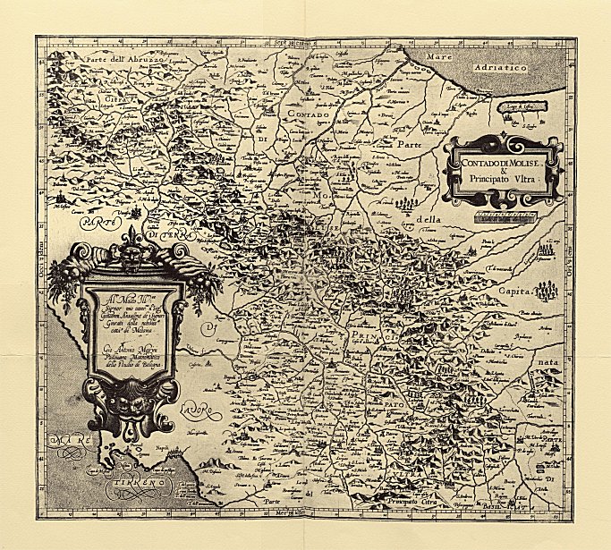 Da: Cartografia Generale del Mezzogiorno  e della Sicilia