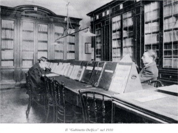 Il "Gabinetto Delfico" nel 1910