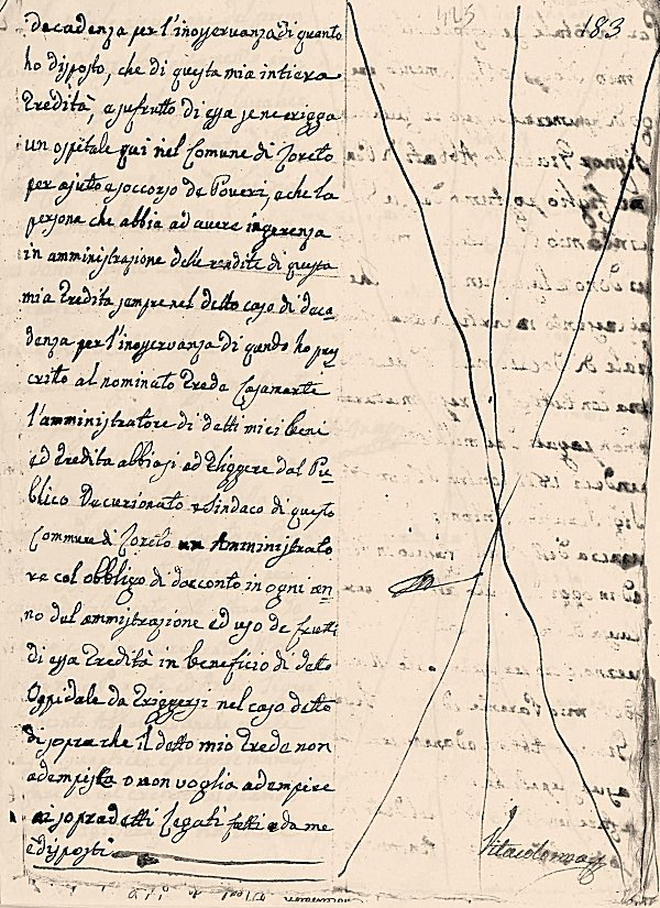 Testamento Treccia c.183 r.