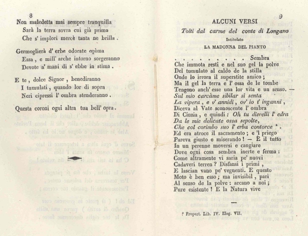 Ode per vecchio cimitero Teramo di Gregorio De Filippis Delfico