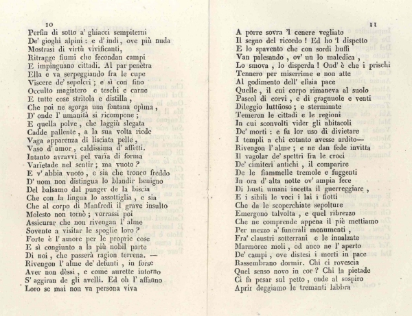 Ode per vecchio cimitero Teramo di Gregorio De Filippis Delfico
