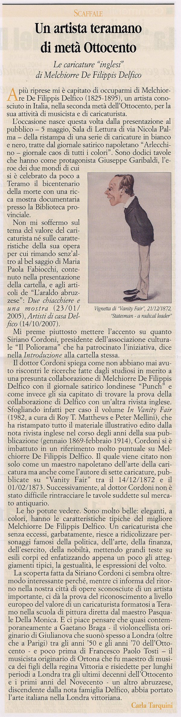 "L'Araldo abruzzese", anno CIV, n. 20, 1 Giugno 2008
