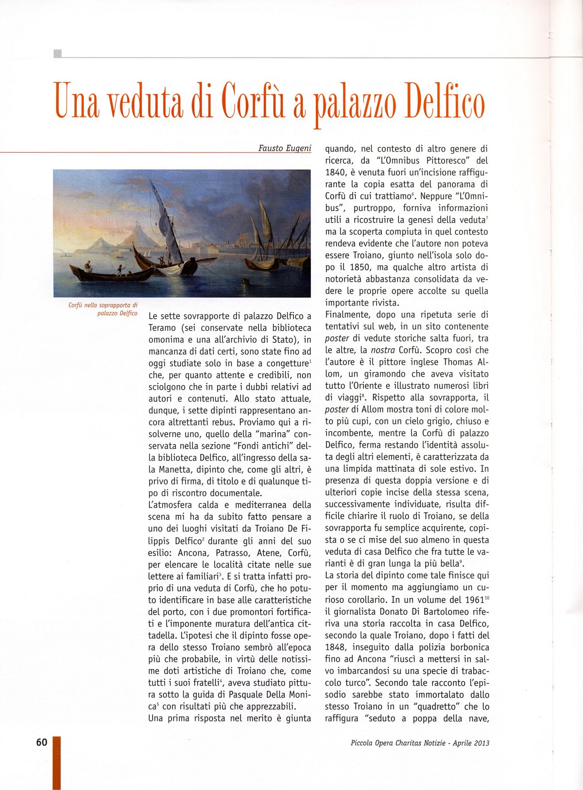 Piccola Opera Charitas, anno XIII, n. 1, gennaio-aprile 2013, pag. 60