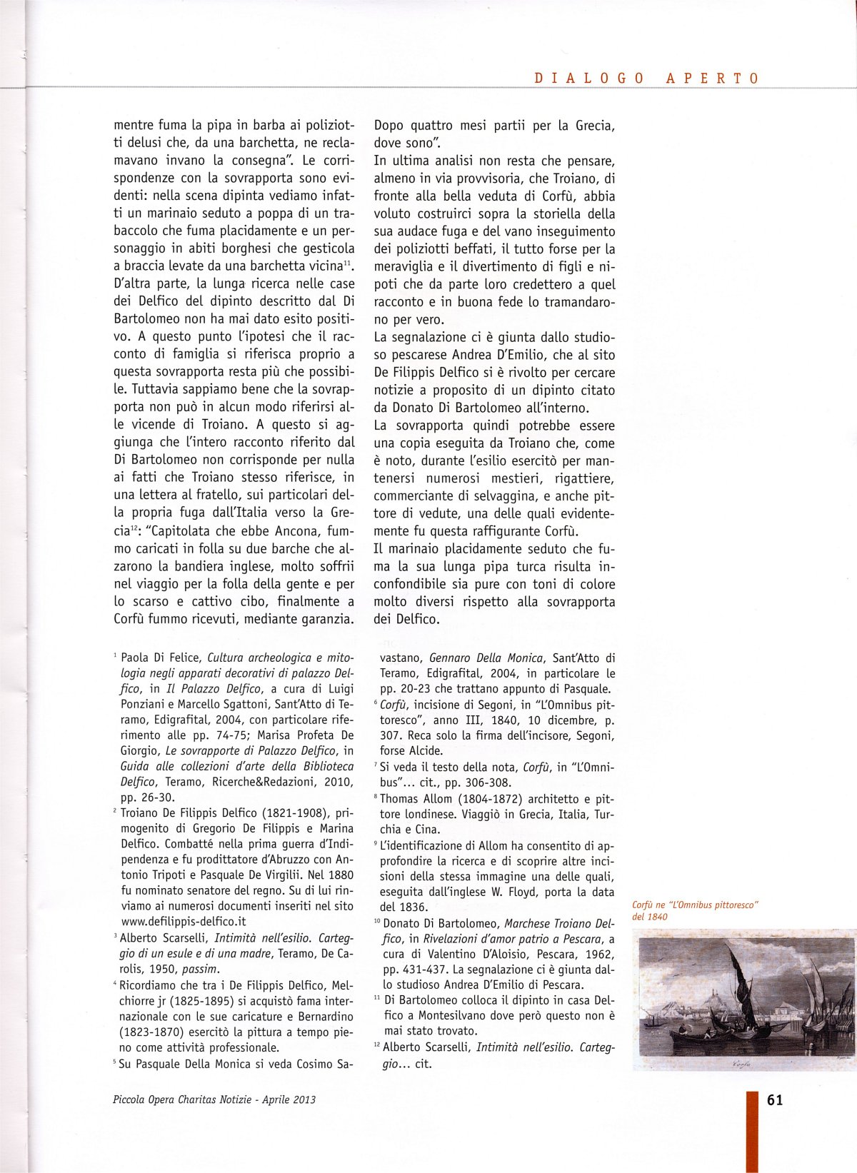 Piccola Opera Charitas, anno XIII, n. 1, gennaio-aprile 2013, pag. 61